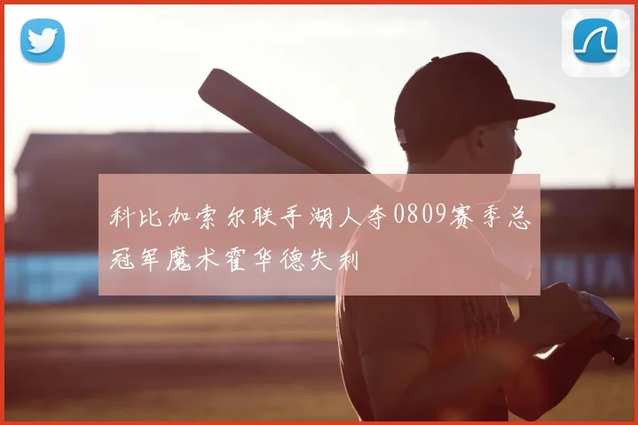 科比加索尔联手湖人夺0809赛季总冠军魔术霍华德失利