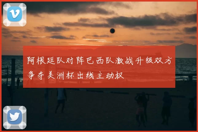 阿根廷队对阵巴西队激战升级双方争夺美洲杯出线主动权