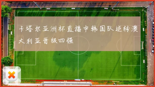 卡塔尔亚洲杯直播中韩国队逆转澳大利亚晋级四强